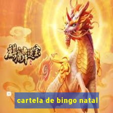 cartela de bingo natal